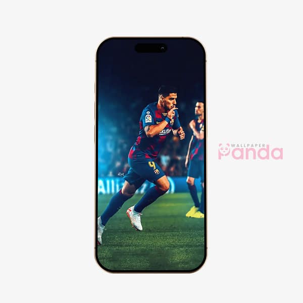 Luis Suárez Intense Sprint Soccer Action Phone Wallpaper