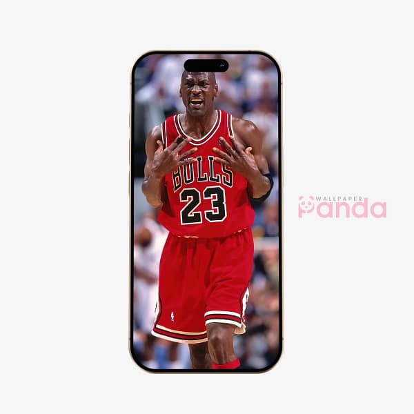 Michael Jordan Red Fury Basketball Phone Wallpaper Michael Jordan Red Fury Basketball Phone Wallpaper