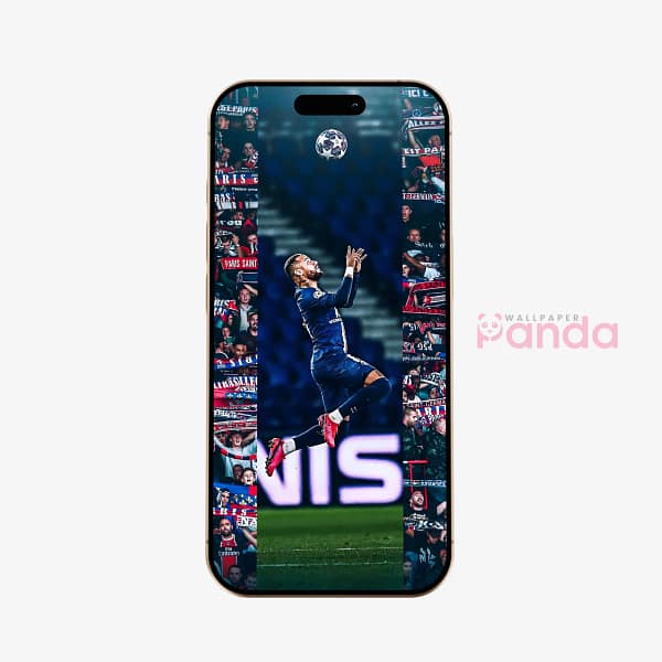 Neymar Jr Aerial Brilliance Soccer Phone Wallpaper