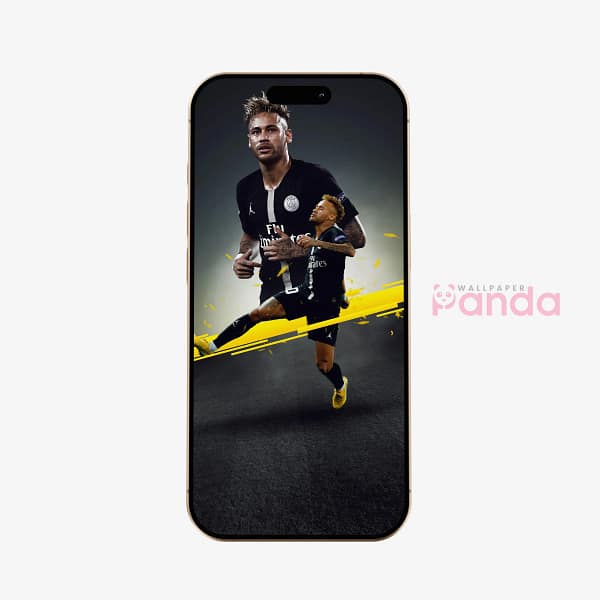 Neymar Jr Determined Dribble Soccer Phone Wallpaper