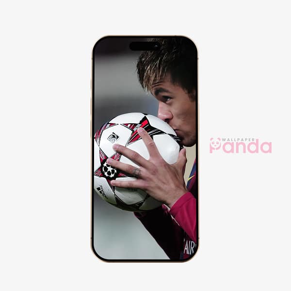 Neymar Jr. Golden Focus Soccer Phone Wallpaper