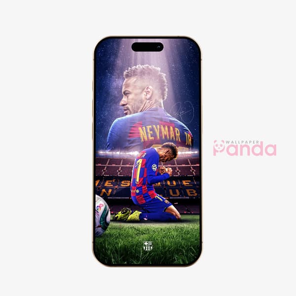 Neymar Jr. Precision Strike Football Phone Wallpaper