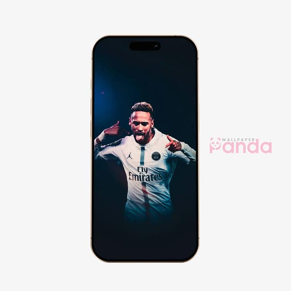 Neymar Jr. Shadow Confidence Football Phone Wallpaper