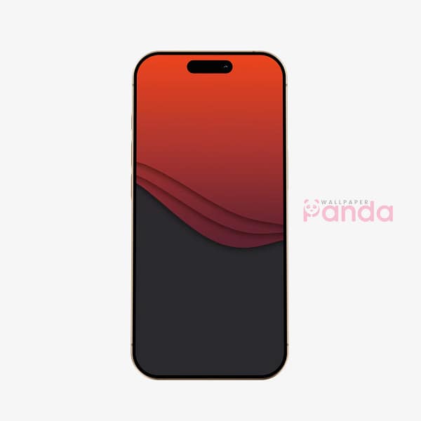 Dynamic Red Wave Abstract Gradient Mobile Wallpaper