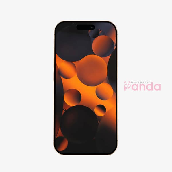45 Glowing Orange & Black Circles Abstract Mobile Wallpaper Glowing Orange & Black Circles Abstract Mobile Wallpaper