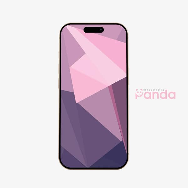 Pink & Purple Geometric Abstract Gradient Mobile Wallpaper