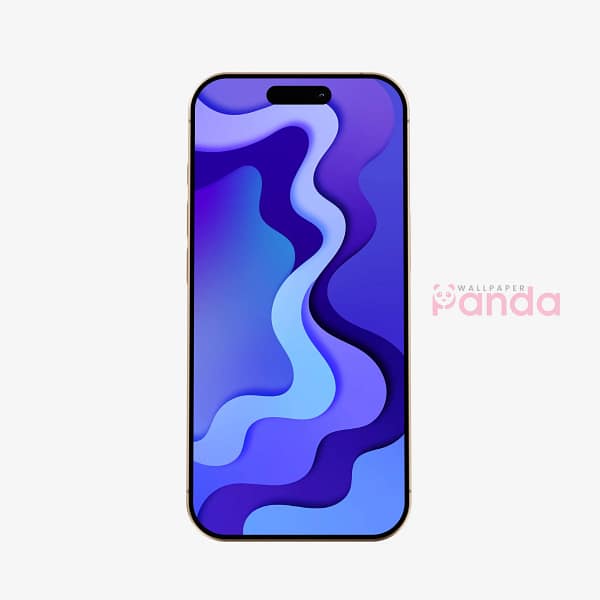 Blue White Swirl Abstract Art Mobile Wallpaper