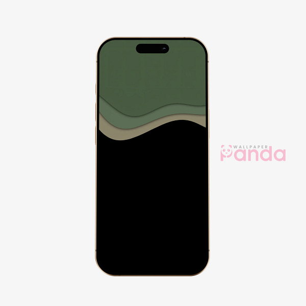 Sleek Abstract Wave Gradient Black Mobile Wallpaper
