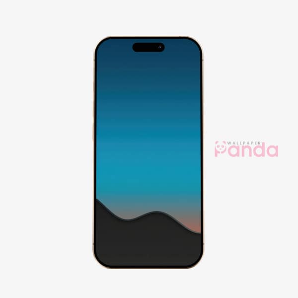 Serene Blue Sky Abstract Gradient Mobile Wallpaper