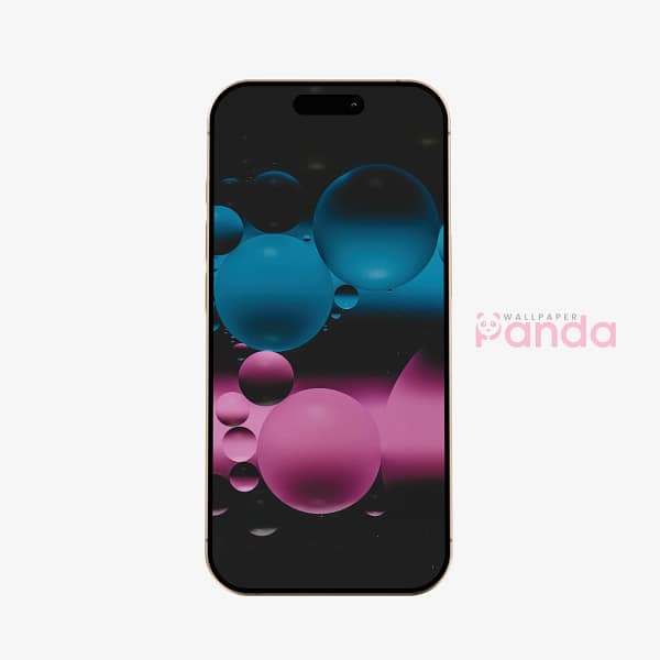 Vibrant Neon Bubbles Galaxy Mobile Wallpaper