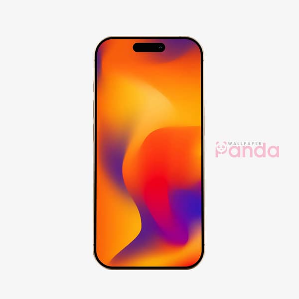 Fiery Red Orange Swirl Abstract Mobile Wallpaper