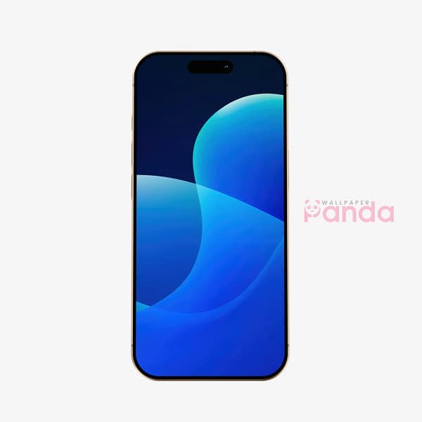 Luminous Blue 3D Sculptural Abstract Mobile Wallpaper